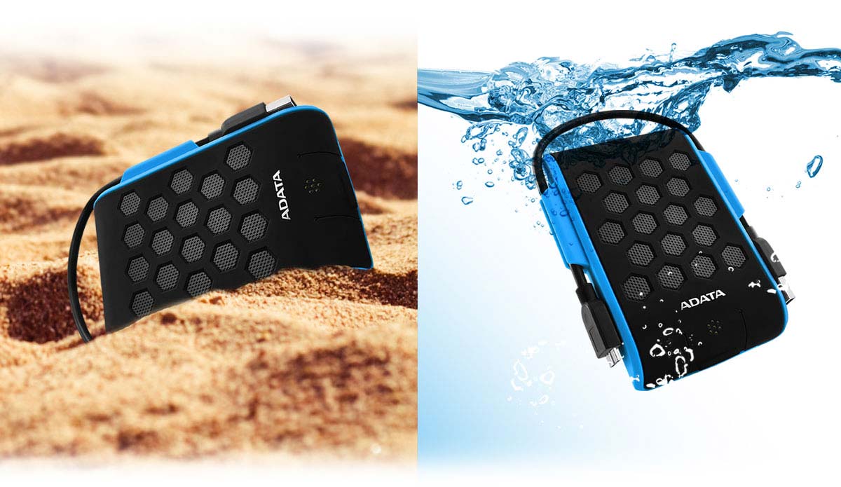 هارد اکسترنال ADATA HD720 یک ترابایت دارای استاندارد IP68 است.